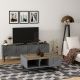 HANAH HOME Klub sto Draw, antracit - 475OLV1301