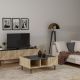 HANAH HOME Klub sto Draw, svetlobraon/crna - 475OLV1302