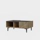 HANAH HOME Klub sto Draw, svetlobraon/crna - 475OLV1302
