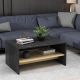 HANAH HOME Klub sto Apollon, crna/braon - 475OLV1309