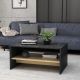 HANAH HOME Klub sto Apollon, crna/braon - 475OLV1309