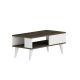 HANAH HOME Klub sto Seul, bela/braon - 475OLV1327