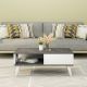 HANAH HOME Klub sto Seul, bela/crna - 475OLV1328