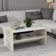 HANAH HOME Klub sto Apollon, bela/mermer - 475OLV1348