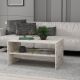 HANAH HOME Klub sto Apollon, bela/mermer - 475OLV1348
