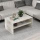 HANAH HOME Klub sto Apollon, bela/mermer - 475OLV1348