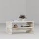 HANAH HOME Klub sto Apollon, bela/mermer - 475OLV1348