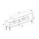 HANAH HOME TV komoda Niva, braon - 475OLV1402