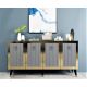 HANAH HOME Komoda Bare, antracit/zlatna - 475OLV1735
