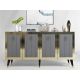 HANAH HOME Komoda Bare, antracit/zlatna - 475OLV1735