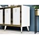 HANAH HOME Komoda Bare, bela/zlatna - 475OLV1737