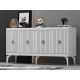 HANAH HOME Komoda Midas, bela/silver - 475OLV1753