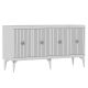 HANAH HOME Komoda Midas, bela/silver - 475OLV1753