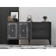 HANAH HOME Komoda Nora, antracit/srebrna - 475OLV1755