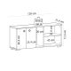 HANAH HOME Cipelarnik Sarandon, bela - 475OLV1820