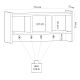 HANAH HOME Zidna polica Star, svetlobraon - 475OLV1903