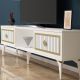 HANAH HOME TV komoda Nil, bela/zlatna - 475OLV2639