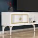 HANAH HOME TV komoda Nil, bela/zlatna - 475OLV2639