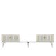 HANAH HOME TV komoda Nil, bela/zlatna - 475OLV2639
