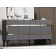HANAH HOME Komoda Ipek, antracit/zlatna - 475OLV2676