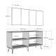 HANAH HOME Komoda Isil, antracit/zlatna - 475OLV2680