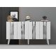 HANAH HOME Komoda Isil, bela/srebrna - 475OLV2683
