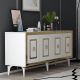 HANAH HOME Komoda Karya, bela/zlatna - 475OLV2745