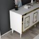 HANAH HOME Komoda Karya, bela/zlatna - 475OLV2745
