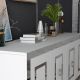 HANAH HOME Komoda Karya, bela/srebrna - 475OLV2746