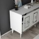 HANAH HOME Komoda Karya, bela/srebrna - 475OLV2746