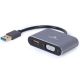 GEMBIRD A-USB3-HDMIVGA-01 USB to HDMI + VGA display adapter, space grey - 42547