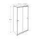 HANAH HOME Ormar SWD-436-BB-2, bela - 479ADR1131