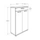 HANAH HOME Cipelarnik ADR-521-BB-1, bela - 479ADR1180