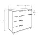 HANAH HOME Komoda Adr-415-Pp-1, bela - EP3057629
