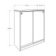 HANAH HOME Cipelarnik ADR-322-BB-1, bela - 479ADR1193
