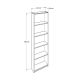 HANAH HOME Polica za knjige Ktp-325-Bb-1, bela - EP3057644