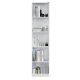 HANAH HOME Polica za knjige Ktp-325-Bb-1, bela - EP3057644