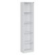 HANAH HOME Polica za knjige Ktp-325-Bb-1, bela - EP3057644