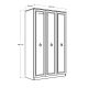 HANAH HOME Ormar Grd-1330-Bb-2, bela - 479ADR1701