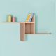 HANAH HOME Zidna polica  Raf-04-Ss-1, braon - 479ADR1712