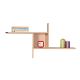 HANAH HOME Zidna polica  Raf-04-Ss-1, braon - 479ADR1712