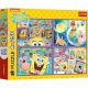 TREFL Puzzle Ludi svet Sunđer Boba - 4x250 delova - 103462-13342