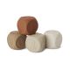 NUURO Silikonski set kockica Sana - Brown mix 4kom - NU391