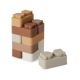 NUURO Set silikonskih kocki Pile - Brown Mix - NU338