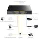CUDY PoE+Switch FS1018PS1 16-Port 10/100M, 1Gbit Uplink + 1Gbit Combo SFP Port, 200W - 42980