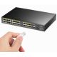 CUDY PoE+ Switch FS1026PS1 24-Port 10/100M, 300W(PFS4226-24ET) - LAN02657