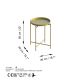 HANAH HOME Klub sto Shb-007-A, zlatna - 491CRT1135