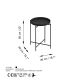 HANAH HOME Klub sto Shb-007, crna - 491CRT1140