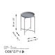 HANAH HOME Klub sto Shb-007-C, siva - 491CRT1142
