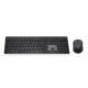 GEMBIRD KBS-ECLIPSE-M500 Backlight Pro Business Slim wireless desktop set, US layout, black - 43013